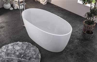 Wandsworth 1500 x 720 x 585mm Freestanding Bath inc Waste - White